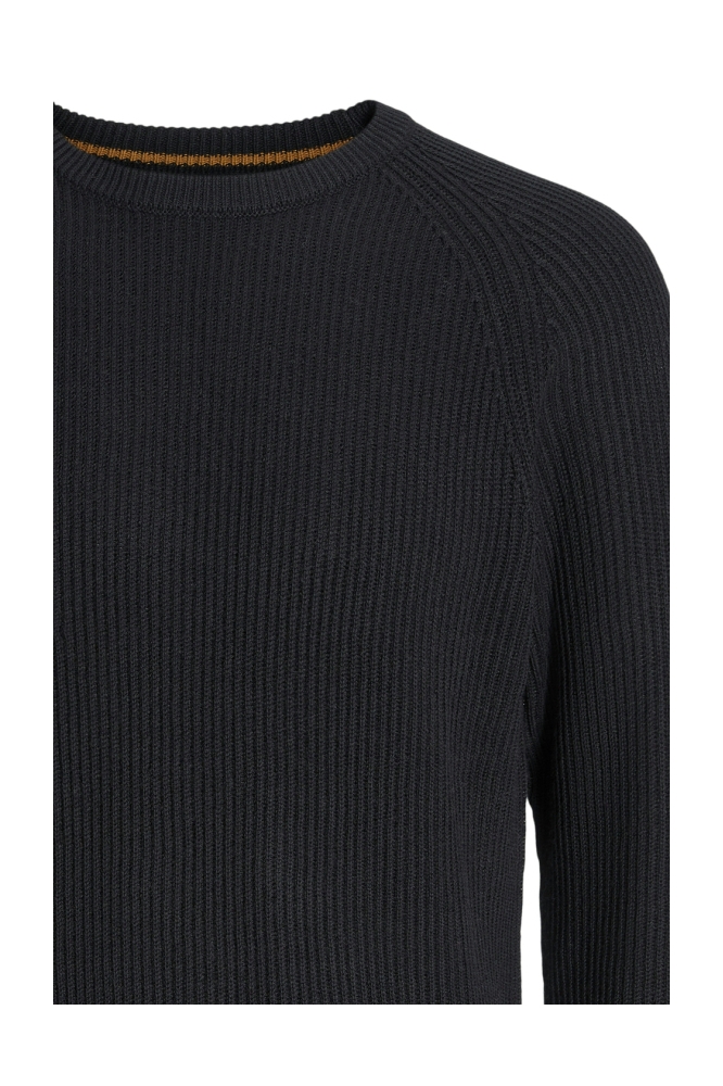 JJPANNEL KNIT CREW NECK AW25 12278916 BLACK
